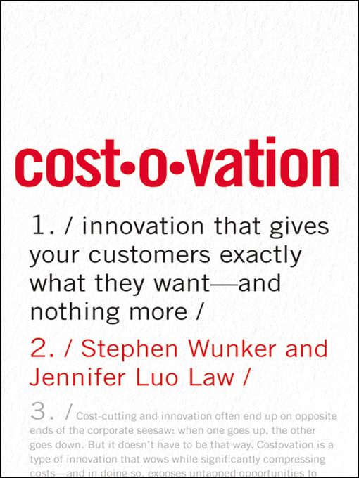 Title details for Costovation by Stephen Wunker - Available